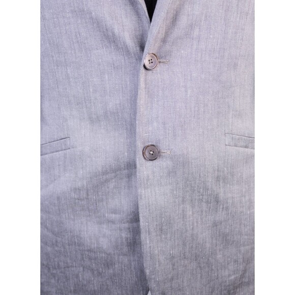 Ted Baker London Blazer Mens 5 / 42L Lining Gray Sport Coat Jacket LINEN Bled - Picture 3 of 16